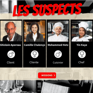 Cauchemar au restaurant : escape game en ligne